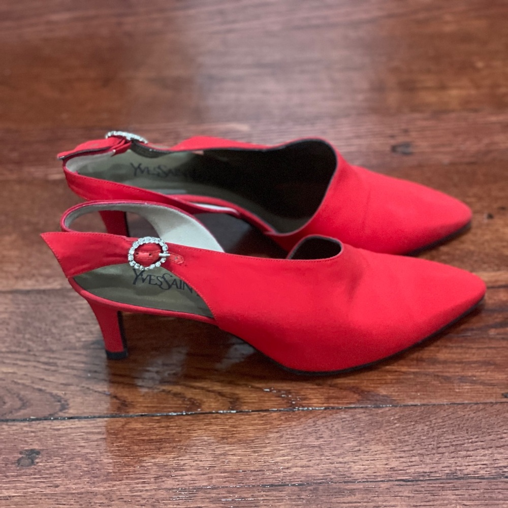 RED YSL HEELS